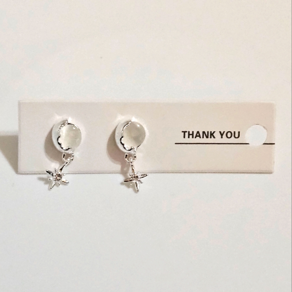Moon/Star dangle Stud Earrings